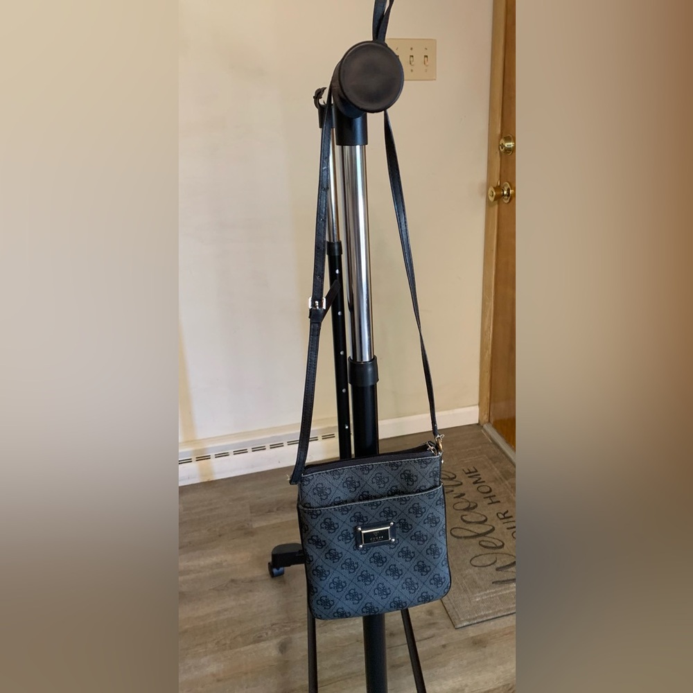 Brand- Guess/ Small crossbody purse/ Black- Dark Gray